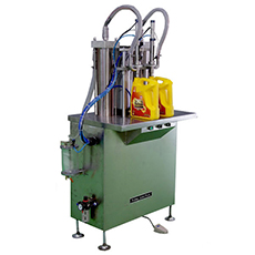 半自動容積雙頭式灌裝機（適用于1－4L，0.5－1L小桶）